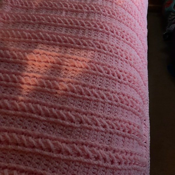 Crochet Easy Beginner Cable Blanket Tutorial With Written Pattern ...