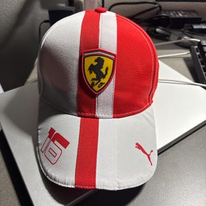 Casquette Ferrari Replica Special Edition Monaco Charles Leclerc - Taille Unique - Bleu - Neuve étiquettes