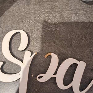SPA Door Sign Lettering White Wooden Sign Door Decoration Letters