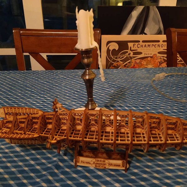 Desktop Zeppelin Model Kit: 1929 Dirigible Airship, Steampunk Aviation ...