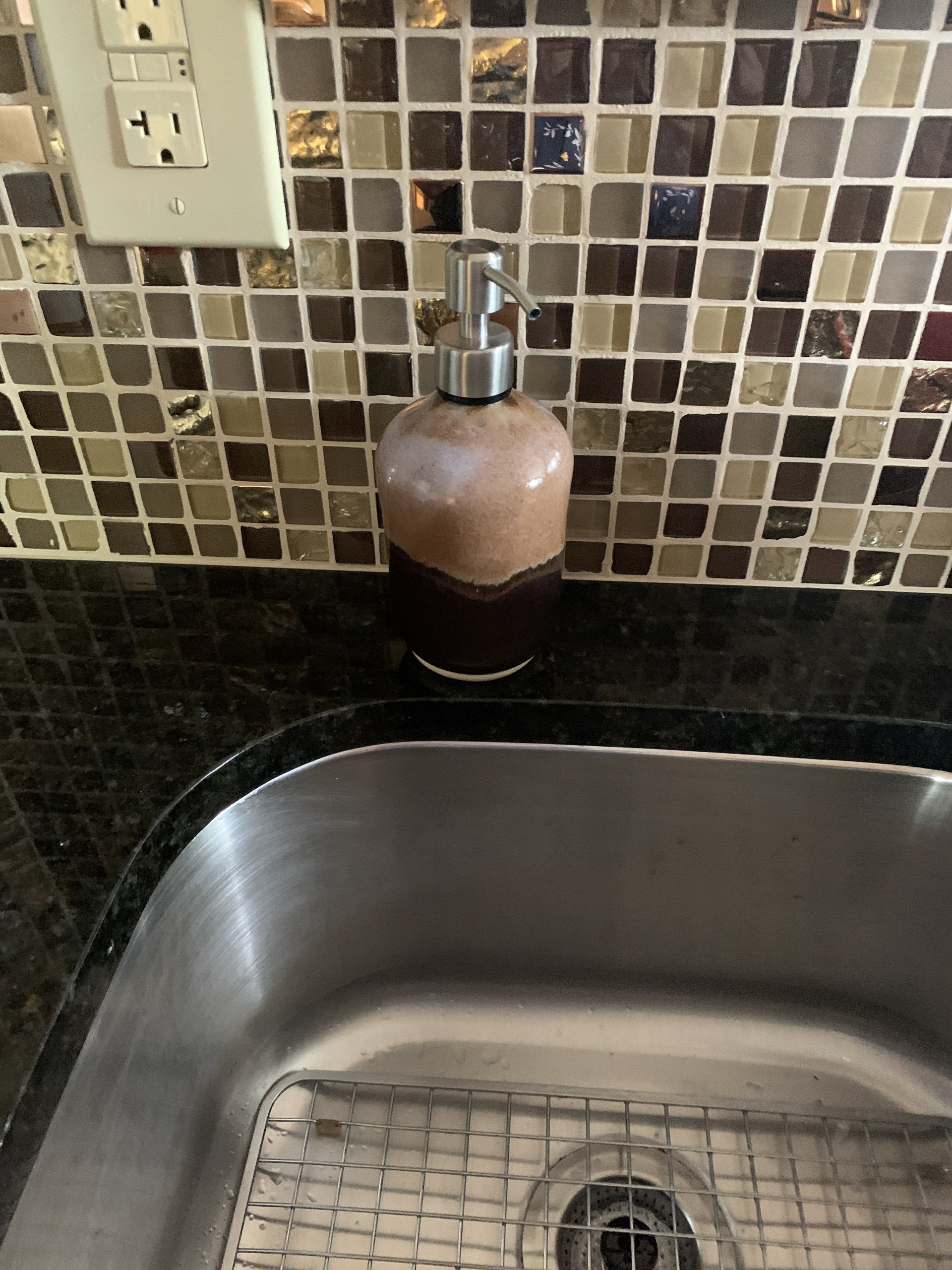 Stoneware Soap Dispenser,  Soap Dispenser With Pump, Handmade Soap Dispenser, Ceramic Soap Dispenser,  Bathroom Decor