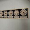 Time Zone Wall Clock, City/state/country Sign, World Clock Height 5 ...
