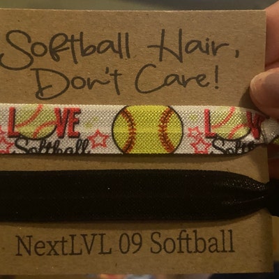Softball Hair Don't Care Team Colors Birthday Softball - Etsy