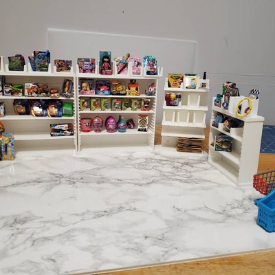 Mini Brands Display Shelf for Mini Brands 5 Surprise Toys Shopkins Real Littles Miniatures ...