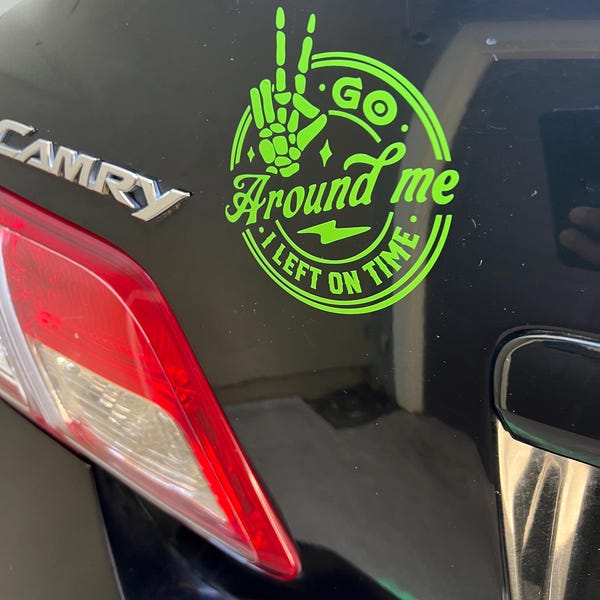 Stick Figure Flipping off Vinyl Decal - Etsy