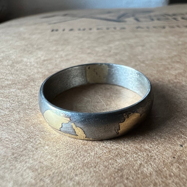 Roma - Faithful 14K Gold Replica of an Authentic Roman Wedding Ring Set ...