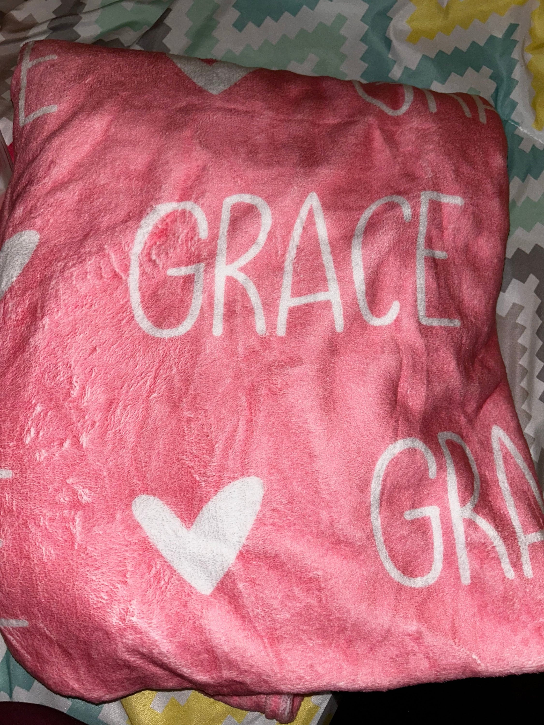 Personalized Girl Name Blanket, Custom Baby Blanket, Newborn Blanket, Girl Blanket Gift, Baby Blanket, Kids Blanket, Christmas Present Gift