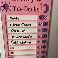 Sliding Routine Chart, Chore Chart, Daily Checklist, Kids Daily Tasks ...