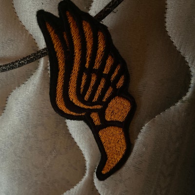 Iron on Winged Athletic Shoe Patch, Shoe Patch, Athletic Shoe With ...
