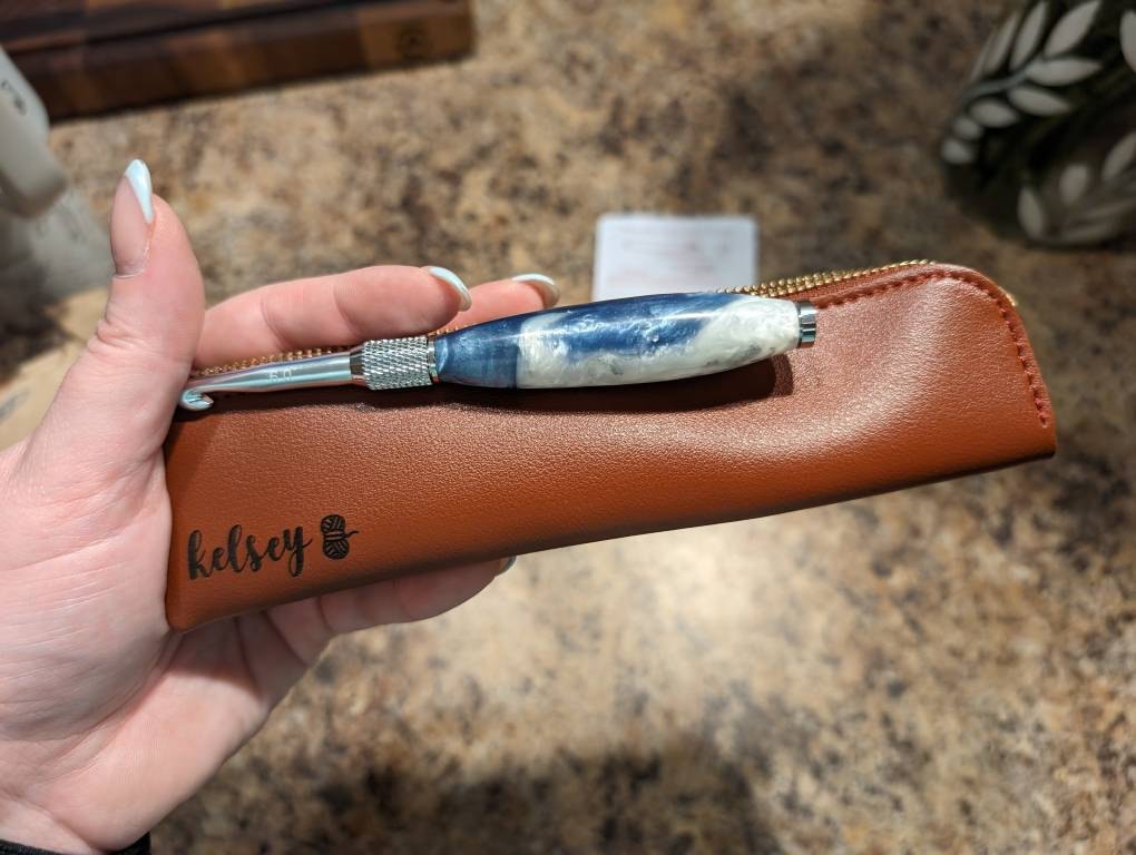 Crochet Hook Travel Case | Optional Engraving