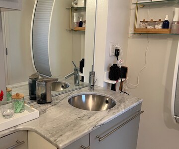 White Oak Bathroom Vanity | Double Sink