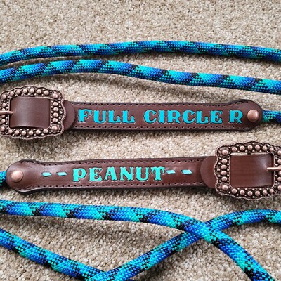 Customizable Leather and Rope Reins - Etsy