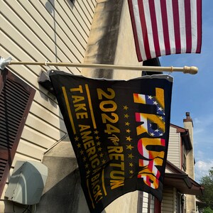 Bandiera Americana Nera 3x5 Piedi - Black American Flag Con Supporto, 100% Poliestere