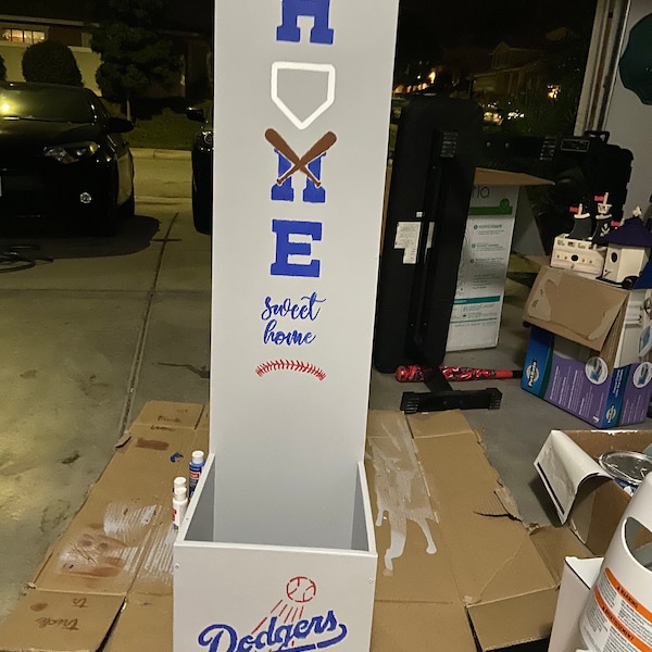Home Sweet Home Stencil, DIY Baseball Porch Sign Stencil, Home Plate ...