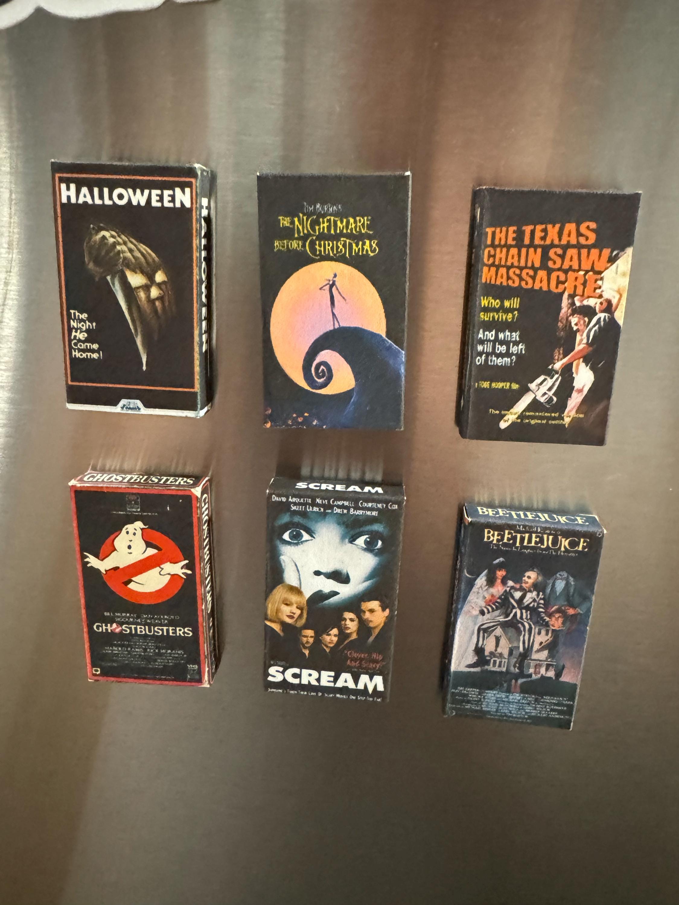 Retro VHS Miniature Magnet, Select from Titles or Submit a Custom Request, 1&quot; x 1.75&quot; Refrigerator / Fridge Strong Rare Earth Magnets