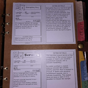 Blank Illustrated PDF Item Cards for Dungeons and Dragons 5th Edition ...