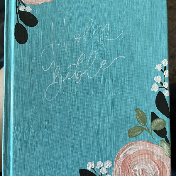 Teal Holy Bible - Etsy