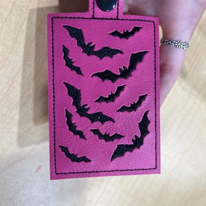 Coffin, Bats Keychain, Snap Tab - Etsy