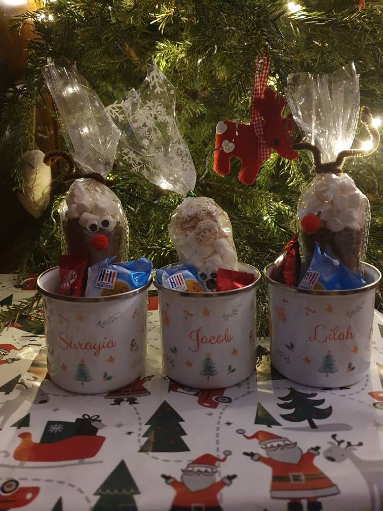 Enamel Mug Kids, Nutcracker Personalised Mug, Children’s mug, Christmas mug, Hot Chocolate Mug, Gift For Niece, Gift For Daughter, Christmas