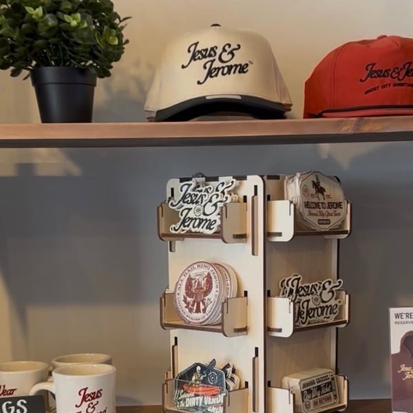 Wooden Sticker Display-small | Small Product Display | Countertop ...