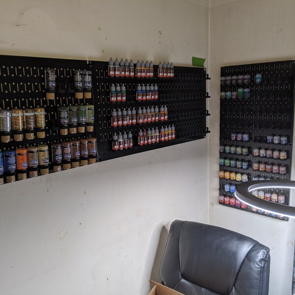 Hobby Storage - Dropper Bottle Acrylic Paint Racks Holders for Peg ...