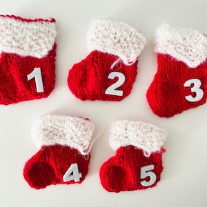 Red Felt Advent Calendar Numbers Self Adhesive Cut No.'s - Etsy
