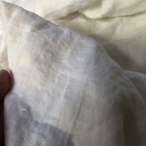 Round Stonewashed Linen Tablecloth LINENAROUND. Medium Weight Linen ...