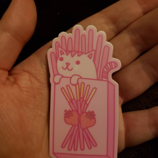 Pocky Cat Vinyl Sticker – Turtle's Soup