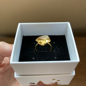 Customer photo from Morgan, New Statement Raw Citrine Ring