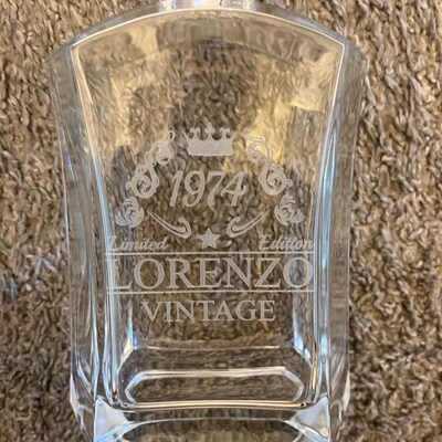 Personalized Engraved 11 Oz Whiskey Glass Your Custom Text Engraved for ...