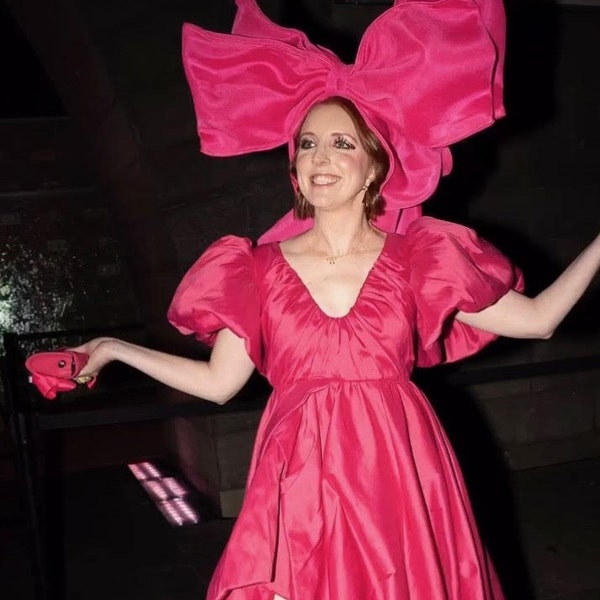 Glamorous Feather Adorned Off-the-Shoulder Party Dress Pearl Pink