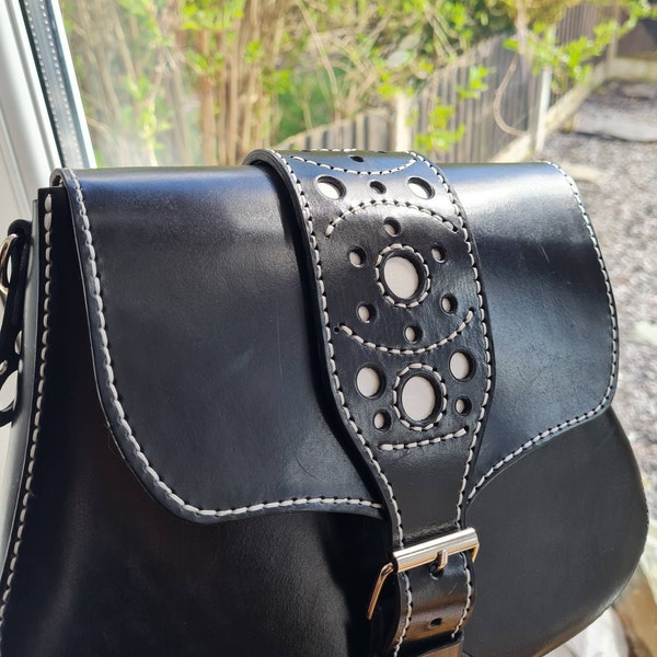 Shoulder Bag Leather Pattern PDF - Saddle Bag Digital Template - Etsy