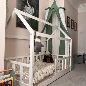 Paradise printed handmade Balinese fringed luxe garden parasol mint green