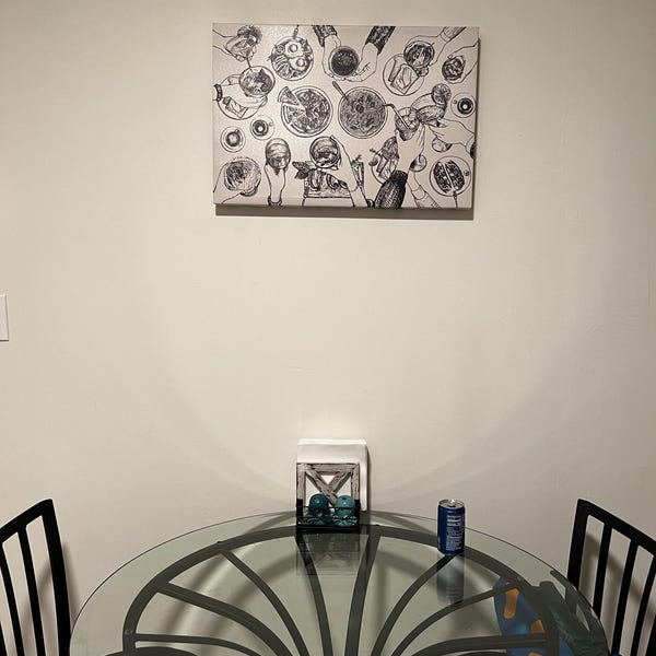 Premium Framed Wall Art Set of 2 Vintage Countryside Forest Tree