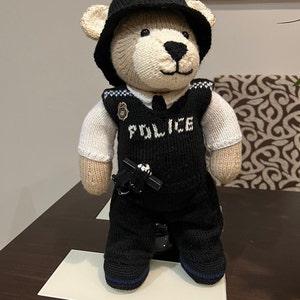 Police Officer Uniform Knit a Teddy Etsy UK