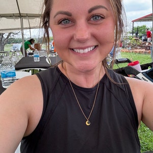 Customer photo, Eclipse Pendant Necklace