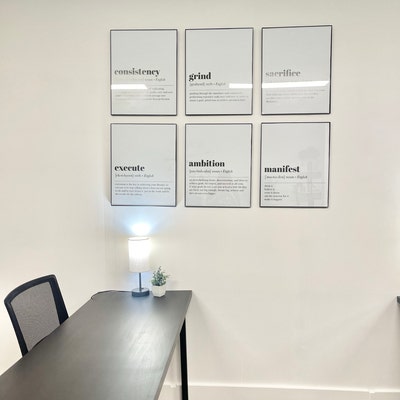 Commitment Definition Print Home Office Wall Art - Etsy