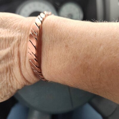 Pure Copper Magnetic Bracelet - Tri-Color Twist Cuff For Arthritis Pain Relief & Energy