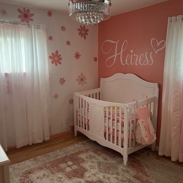 Personalized Name Wall Decal | Custom Girl Name Wall Sticker, Nursery ...