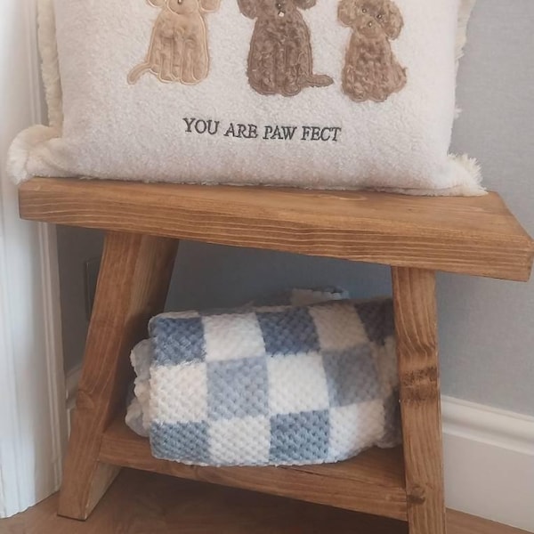 Rustic Wooden Milking Stool | Side Table | Bathroom Stool - Etsy UK