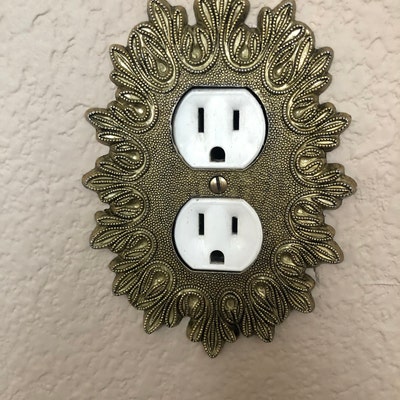 Gold Filigree Double Toggle Switch Plate, Regency Switch Plate - Etsy