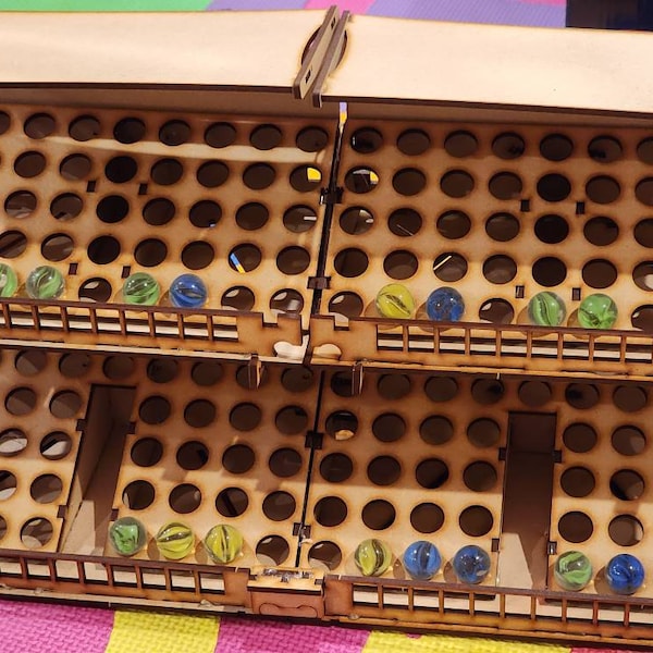 MARBLE SPECTATOR STANDS - 2 Pack, Marble Race Track Kit, A Diy Modular ...