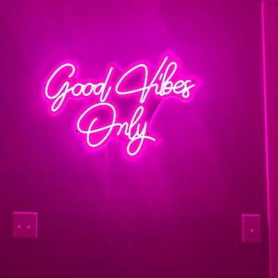 Good Vibes Only Neon Sign/custom Neon Sign/neon Sign/handmade Neon Sign ...