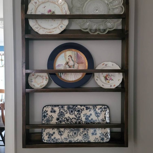 Dish Rack, Plate Rack, Platter Shelf Display, Dish Display Shelf ...