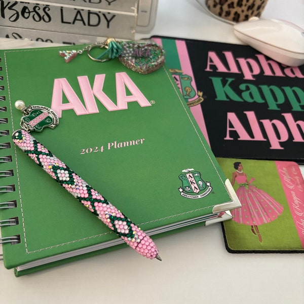 Personalized Alpha Kappa Alpha Bling Tumbler-aka-custom Rhinestone ...