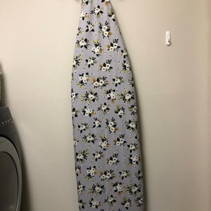 GREY FLORAL Ironing Board Cover with or W/o Pad Many Sizes - Etsy