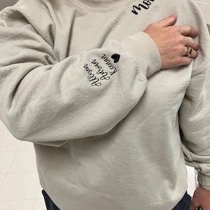 Bear Paw Embroidered Sweet Style Loose Spring Hoodie