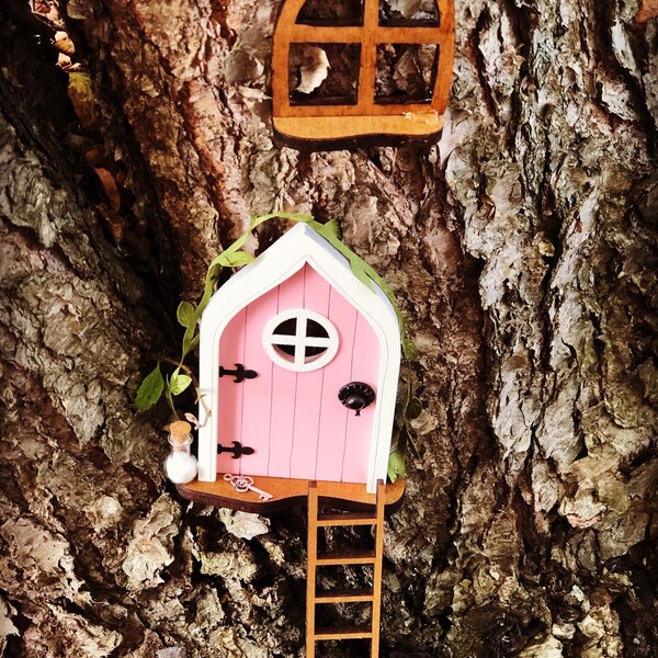 Fairy Door 'mara' in Pink | Pink Fairy Door | Fairy Door for Tree ...