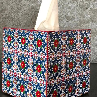 Route 66 Vintage License Plate Tissue Box Holder - Decorative Cover