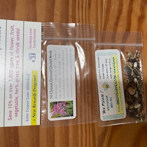 50 Hardy CHINESE GROUND ORCHID Bletilla Striata Purple Flower Seeds